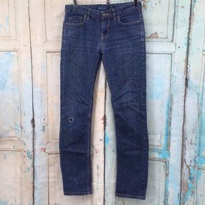 Patagonia Womans 25 (0) Jeans **Distressed** Blue Jeans Organic Cotton